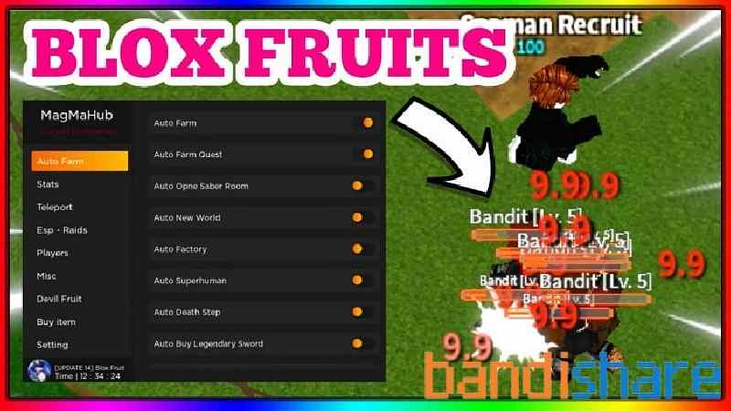 Hack Blox Fruit Arceus x 2.1.4 latest 