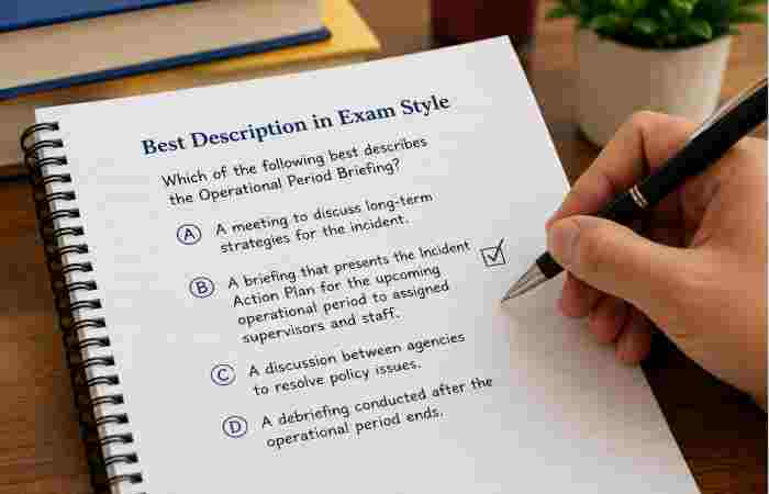 best description in exam style